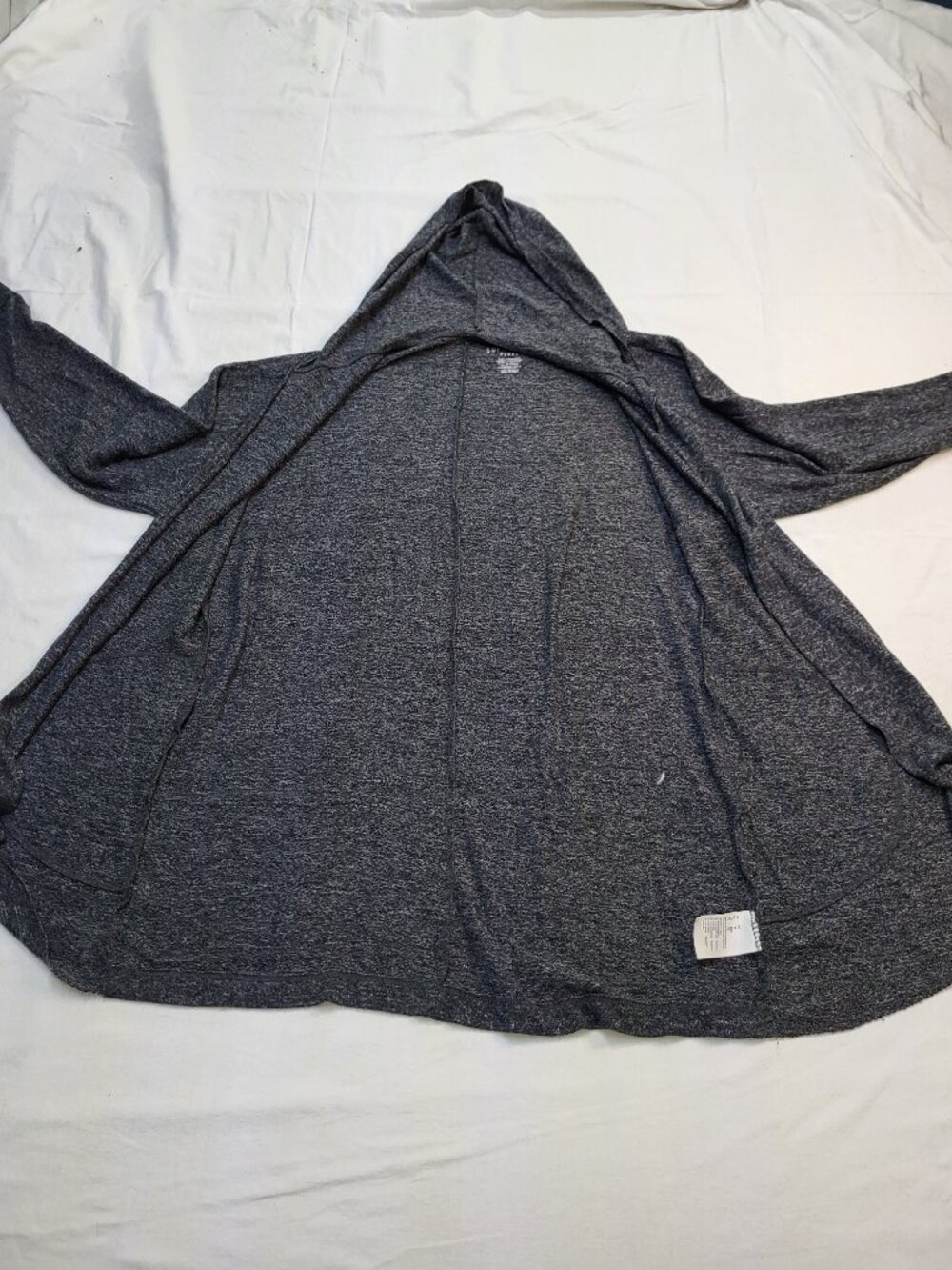 American Eagle Soft & Sexy Plush Grey Hooded Cardigan Size XS - Picture 10 of 11
